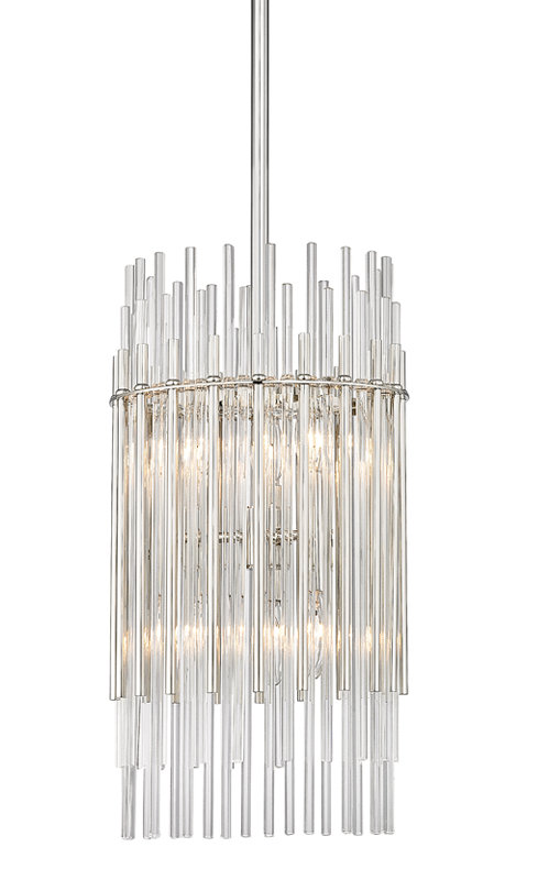 Wallis 10 Light Pendant, Polished Nickel, 6