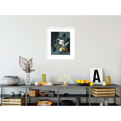 Still Life with Newspaper by Juan Gris -Framed Giclee Print