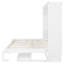 Lit escamotable avec bureau de coiffeuse, miroir central et 2 tiroirs latéraux-1245861412