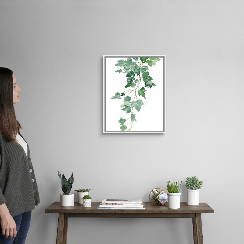 «Branch Study II», art mural sur toile, Toile avec cadre blanc, H 22 po x l 18 po