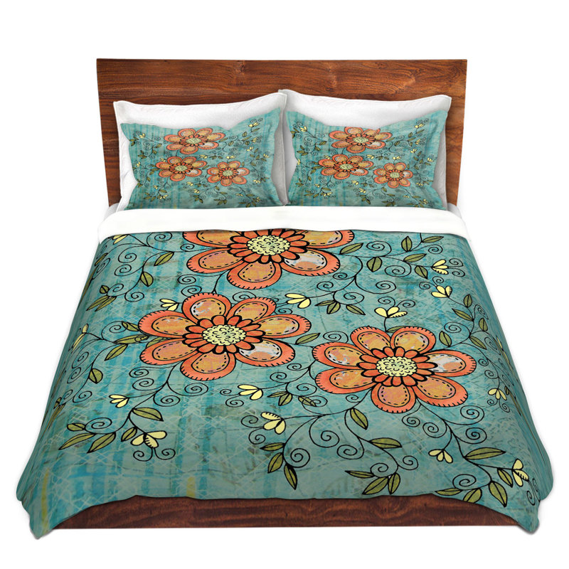 Ensemble de housse de couette en microfibre DiaNoche par Diana Evans - Florals Mixed