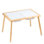 Table sensorielle pour tout-petits, table d'activités pour enfants avec 3 bacs de rangement pliables et planche à double face, table de jeu de sable et d'eau intérieure / extérieure, table sensorielle en bois pour enfants