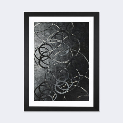 «Metallic Etchings», impression encadrée