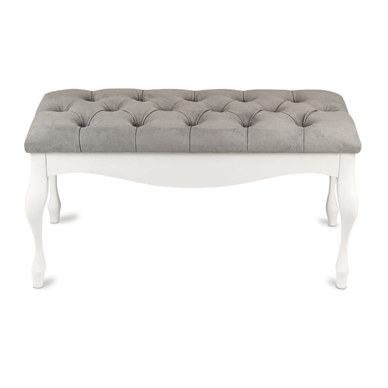 Velvet Upholstered Bench, 40cm H x 80cm W x 40cm D
