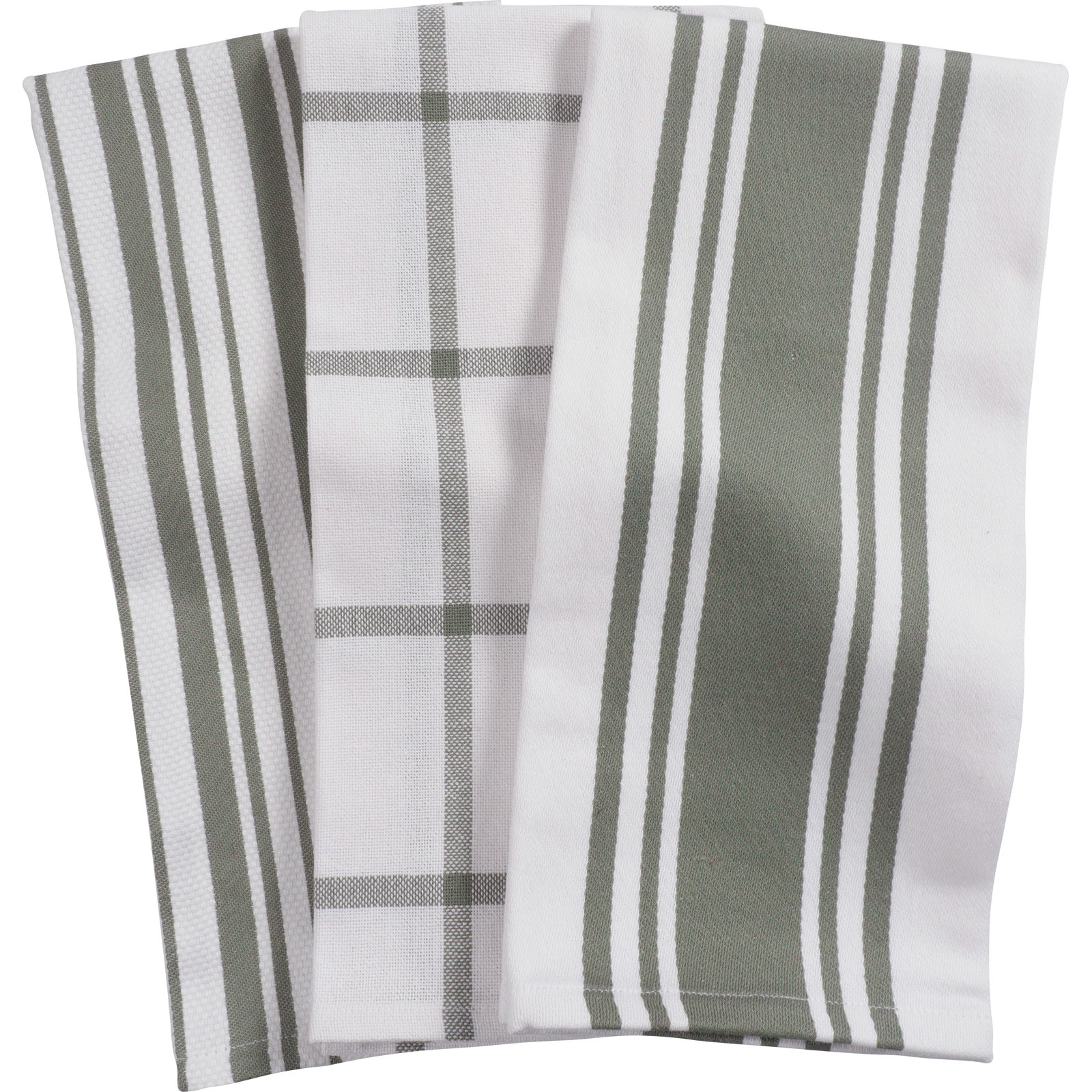 Geometric Kitchen Linen Set, Agave