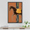 "IDÉE4WALL", impression sur toile encadrée, décoration murale de style BCBG, Mid-Century