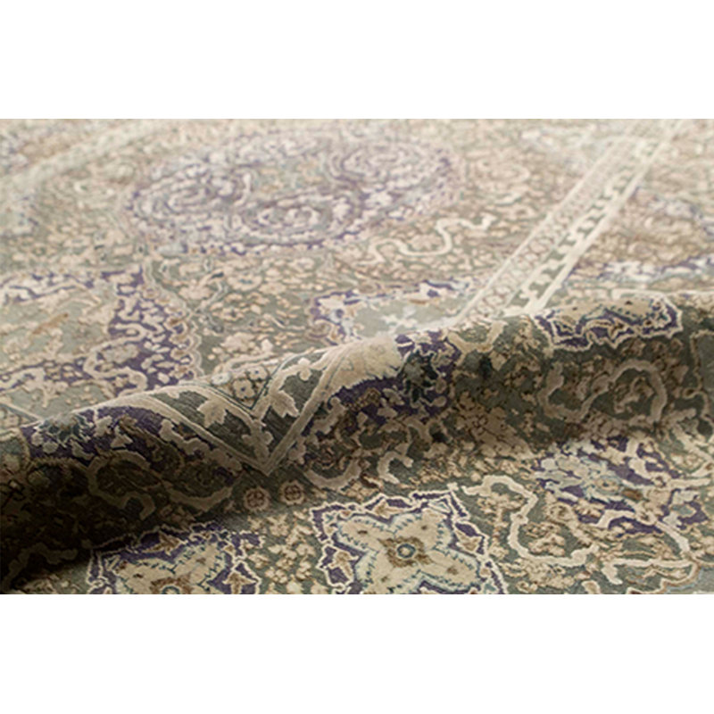 Sona Oriental Area Rug in Blue/Light Blue