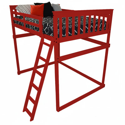 Lit mezzanine double en bois massif Versaloft Mission Amish Crafted