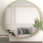 Miroir rond doré de 39 po pour salle de bain - attrait classique et finition durable de 39 po-856139200