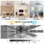 Ventilateur de plafond en cristal chromé de 65 po avec lumières et télécommande Landria-861260361