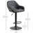 Baeden Swivel Upholstered Adjustable Height Counter Stool with Metal Frame-1417156132