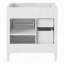 Meuble-lavabo de salle de bain 30 po sans lavabo supérieur, armoire de rangement moderne avec 2 tiroirs et un tiroir basculant-115999349