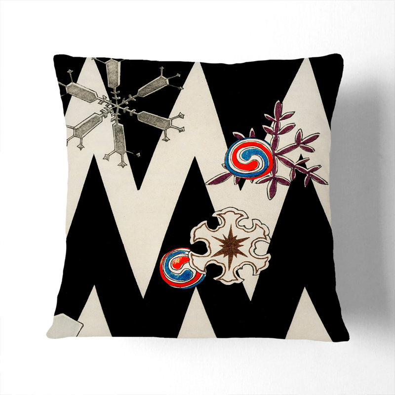 Square Throw Cushion, Black, 40cm H x 40cm W x 15cm D