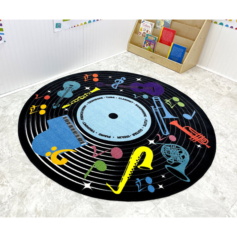 Tapis pour instruments de musique KidCarpet.com, Rond 6 pi