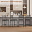 Counter Stool with Metal Frame