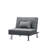 Upholstered 61.42 " L-Shaped Sofa Bed