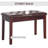 Luxury Piano Bench, Duet Piano Chair with Faux Leather Padded Cushion and Wooden Frame, Button-129025563
