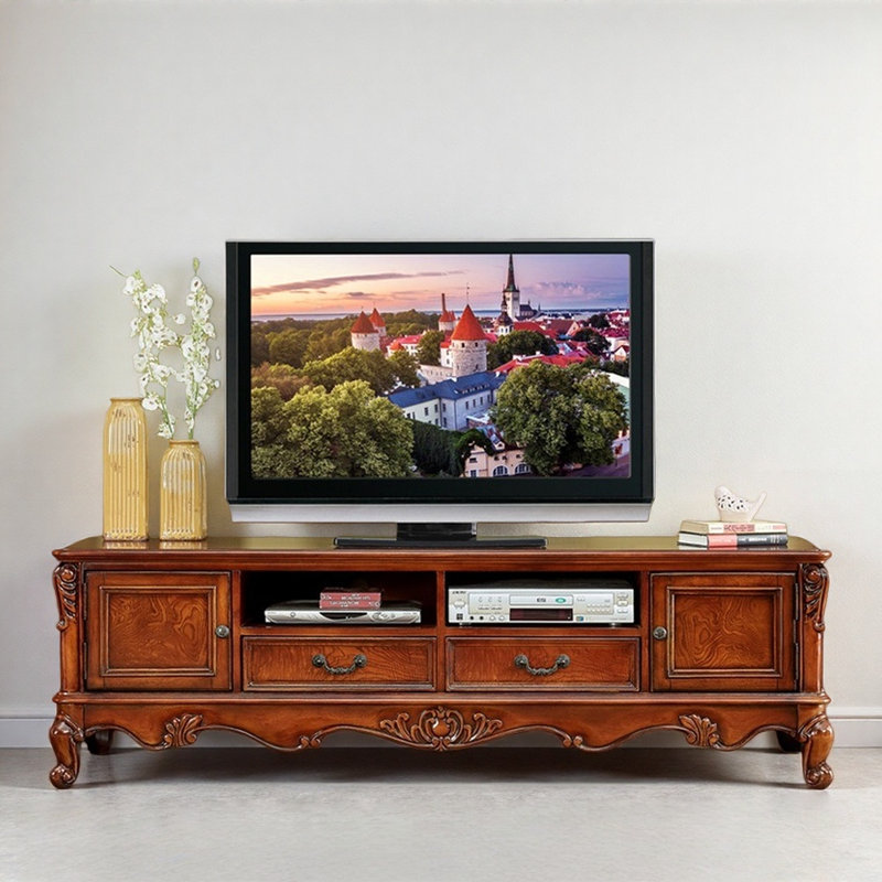 Meuble télé Creative Brown, H 22,05 po x L 70,87 po x l 21,65 po