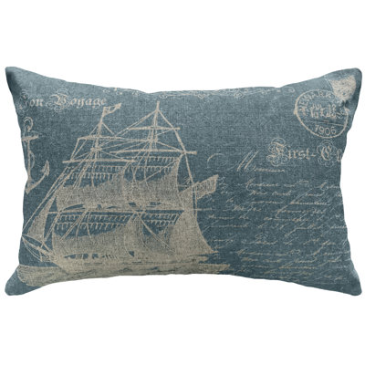 Netherfield Nautical Ship Linen Lumbar Pillow