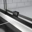 Privdr Ajustement de la largeur de la porte de douche pivotante avec cadre pivotant de 56 à 60 po x H 71 po sans découpe en verre trempé transparent de 1/4 po-106892105