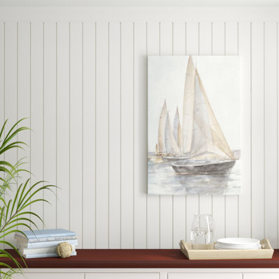 Reproduction d'art sur toile, "Plein air voiliers II" par Ethan Harper