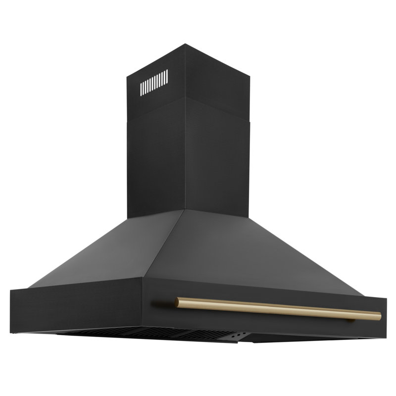 Autograph Edition 48" 700 CFM Ducted Wall Mount Range Hood, Champagne Bronze