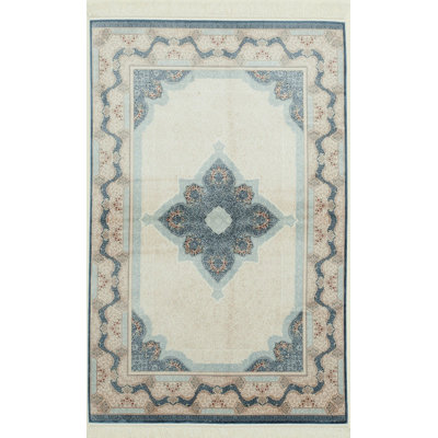 Tapis traditionnel touffeté à la main 3 pi 11 po x 5 pi 10 po