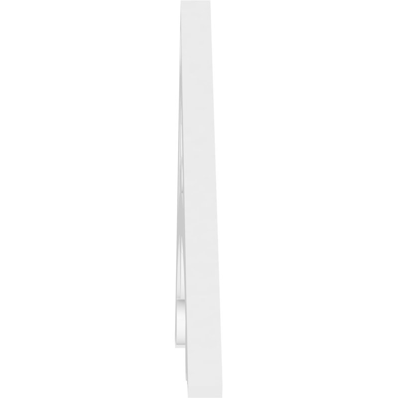 Pignon en PVC de qualité architecturale Sellek, H 12 po x l 48 po x P 1 po, 6 / 12