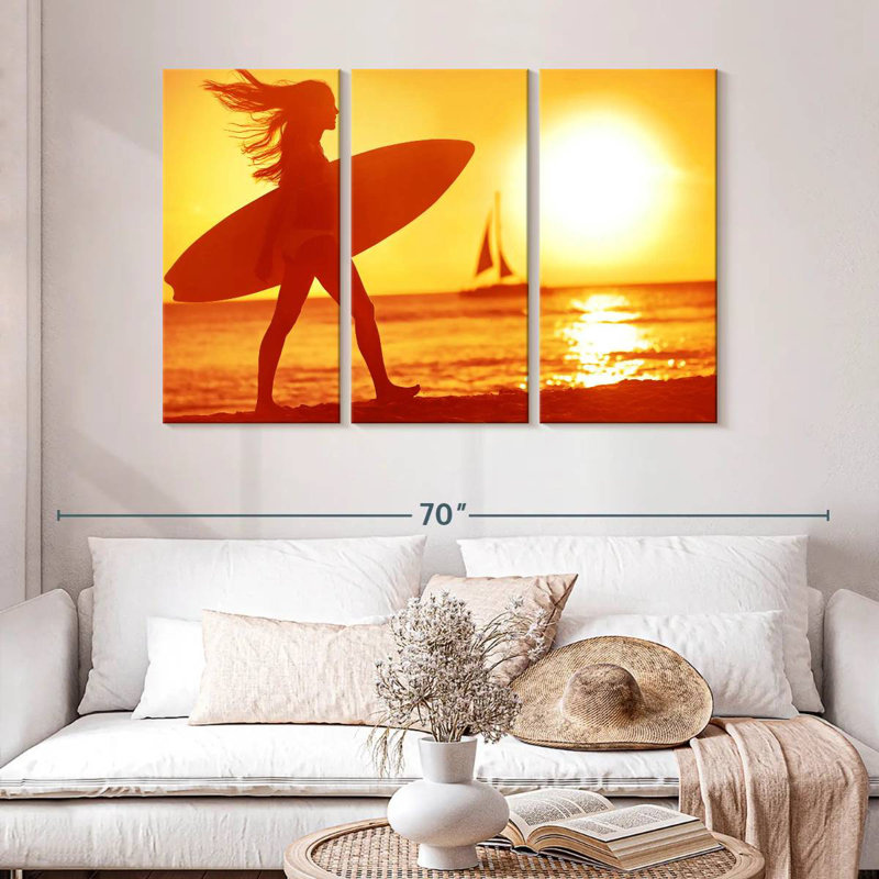 Senne Hot Summer Surfer, 32" H x 50" W