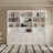 91'' H X 102.4'' W 3-Drawer 6-Tier Bookcase Storage Cabinet