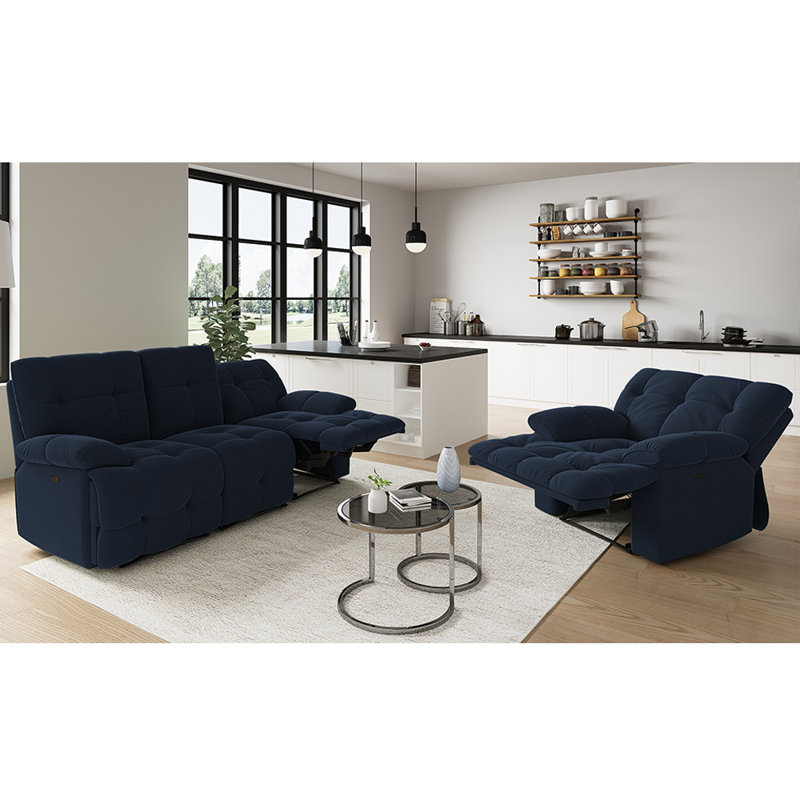 Rymann 2 - Piece Living Room Set, Blue