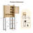 Rattan Over The Toilet Storage Cabinet With Adjustable Shelf