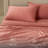 Double Stitch Sheet - Luxury Cotton Tencel Eucalyptus Bed Sheets Deep Pocket, 4 Pc Soft Hotel Bedding Set Cooling Breathable, 1 Fitted Sheet & 1 Flat Sheet & Pillowcases-107122074-107122073