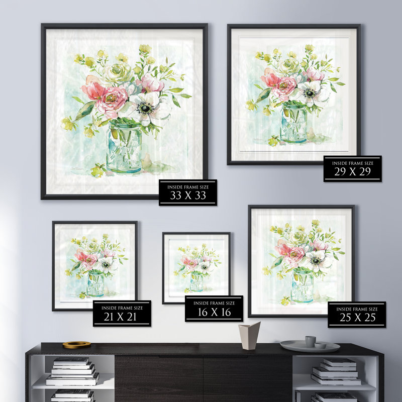 Asbury Garden Belle Bouquet II - reproduction de cadre photo, H 30,5 po x l 30,5 po x P 1,5 po