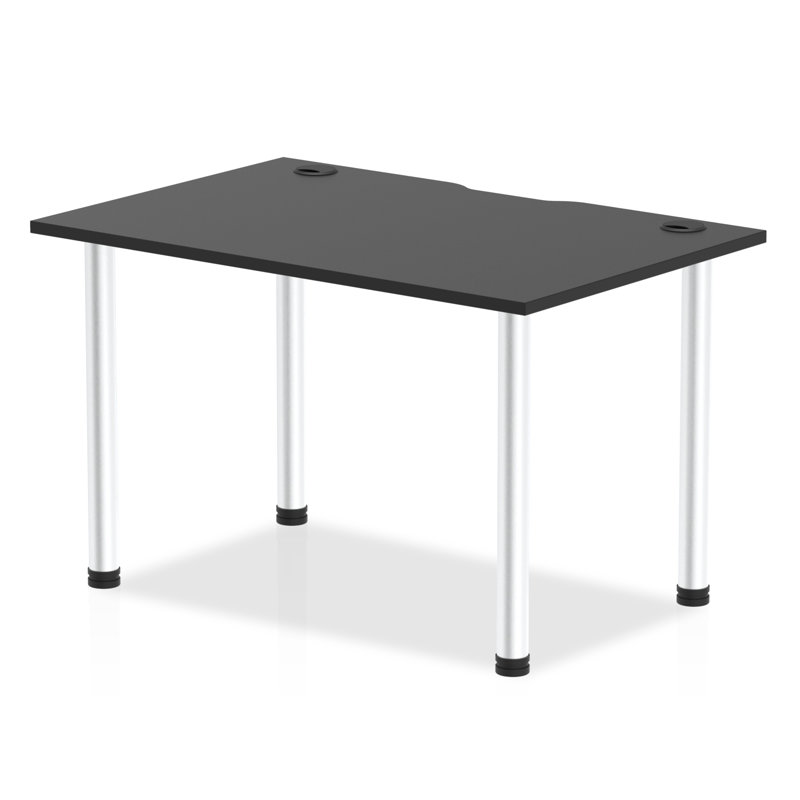 Metal Base Writing Desk, Aluminium, 73.4cm H x 120cm W x 80cm D