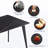 Juvan Modern 5-Piece Rectangular Marble Dining Table Set With 4 Faux Leather Chair-645212549-645009052
