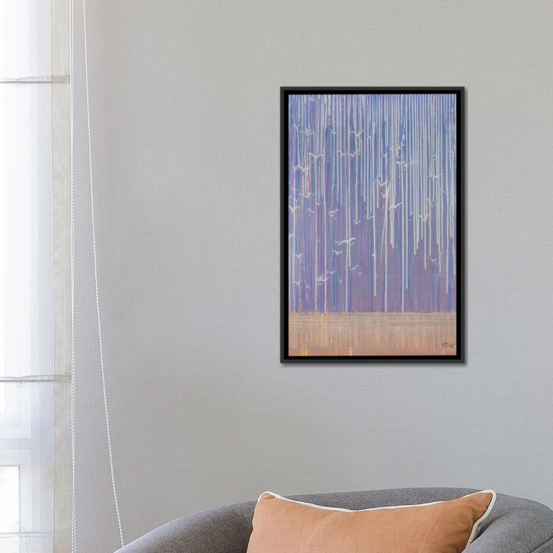 « gulls », impression sur toile, H 26 po x l 18 po x P 1,5 po, Toile avec cadre noir, Pas de tapis
