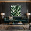 "Watercolor Botanical 76", art mural sur toile verte-3413979