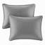 Ensemble de courtepointe 3 pièces gris double / grand