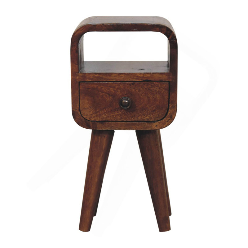 Mini table de chevet en bois