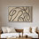 Art mural encadré, impressions murales abstraites rétro pour chambre à coucher - 16 po x 24 po