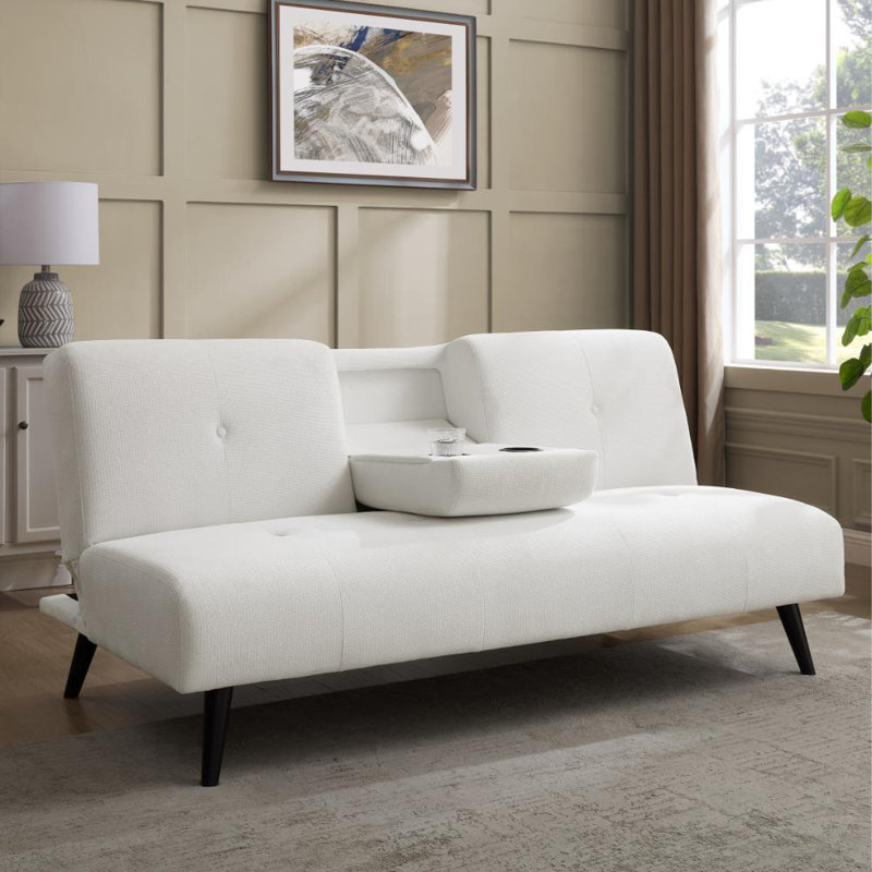 Hunter 3 Seater Linen Blend Sofa Bed, Cream