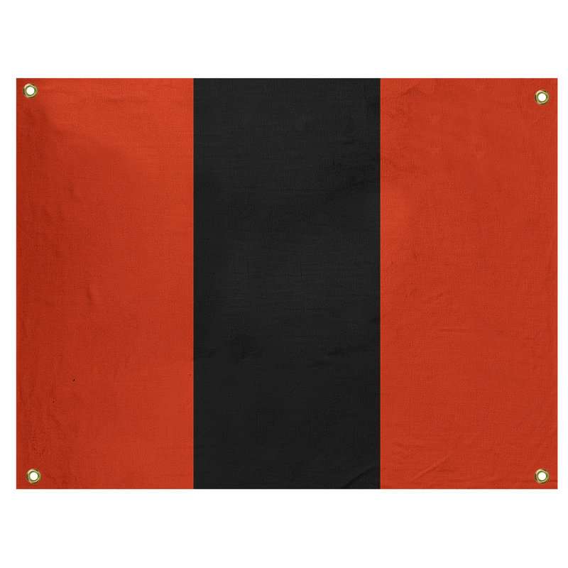 Tapisserie de polyester Calgary, Rouge / noir / rouge, H 26 po x l 36 po x P 1 po