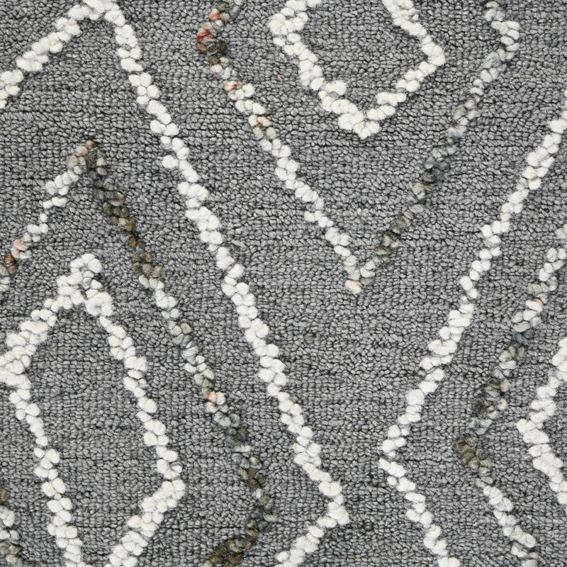 Wool Geometric Indoor Rug, Rectangle 2' x 3'