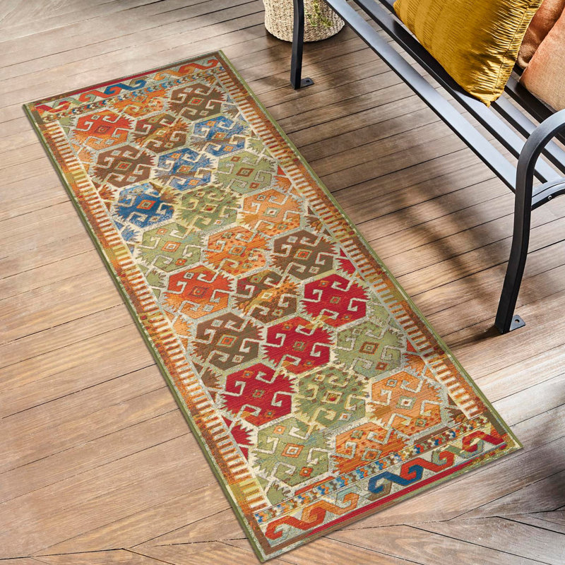 Adana Marcion Indoor/Outdoor Area Rug, Runner 2'7" x 10'