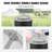 Fire Pit Spark Screen Round 20", Reinforced Heavy-Duty Steel Metal Cover, Outdoor Firepit Lid, Easy-Opening Top Screen Covers Round with Ring Handle for Outdoor Patio Fire Pits Backyard-92075389
