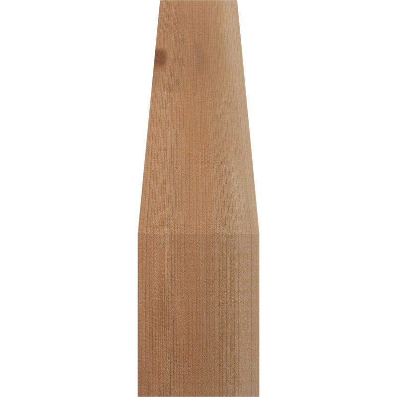 Attelle de genou lisse Funston, l 3 1/2 po x P 10 po x H 14 po, cèdre rouge de l'Ouest, Cèdre rouge, Lisse