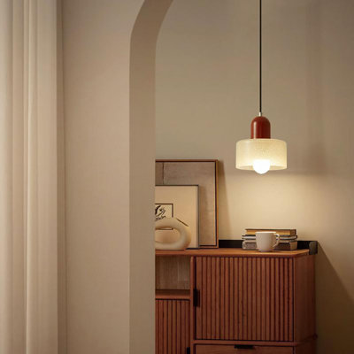 Mid Century Modern Glass Pendant Light