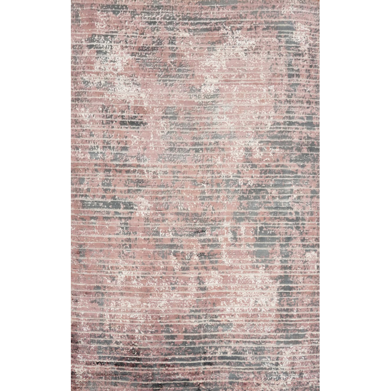 Tapis abstrait fait à la main 4 x 6 pour les salons modernes et les espaces
