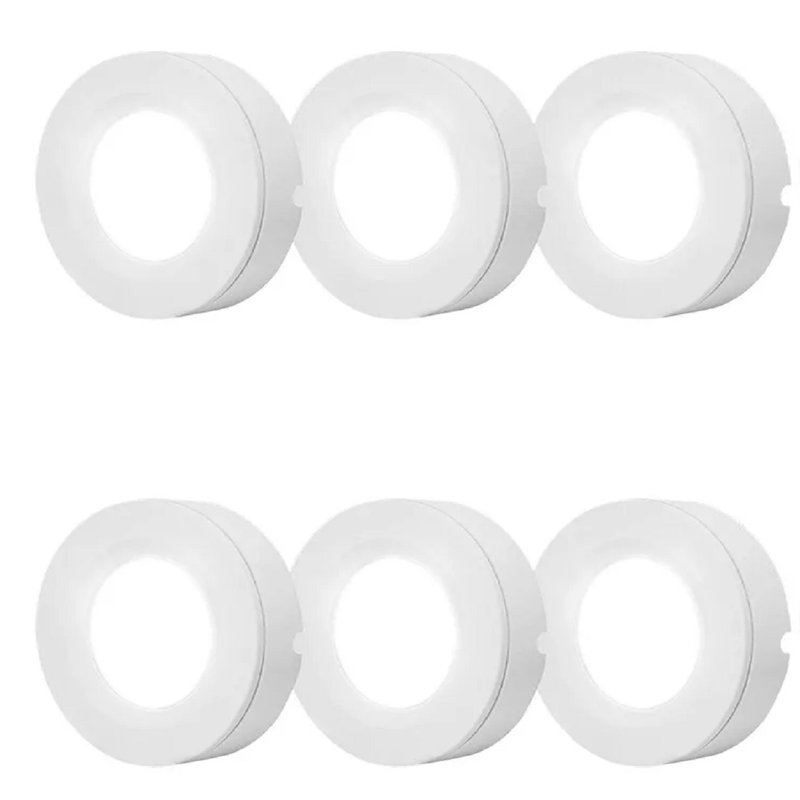 Ensemble d'éclairage sous l'armoire à DEL multicolore, télécommande infrarouge (6 lumières)